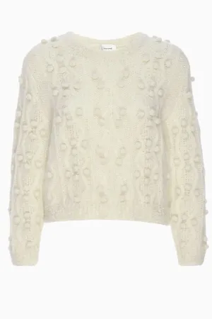 Frame Denim Popcorn Knit Jumper - Cream